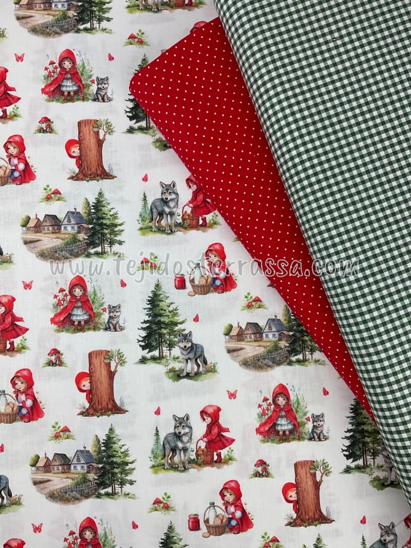 Algodón estampado Caperucita Roja