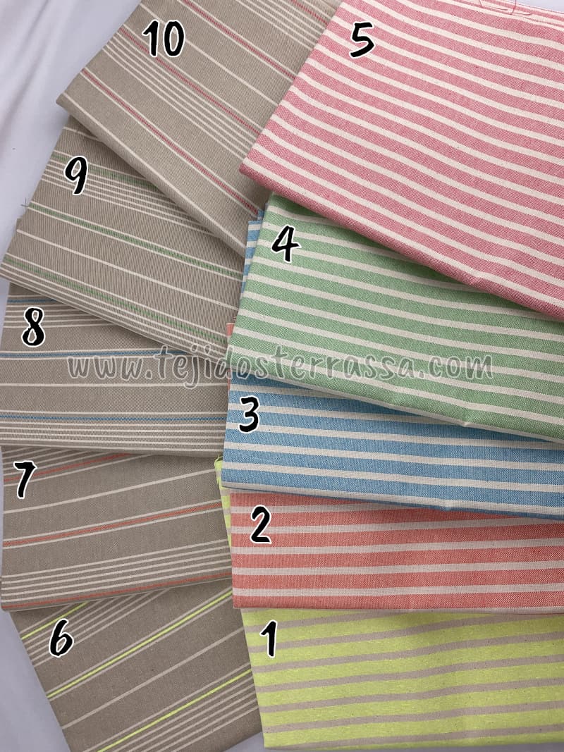 Canvas Multirayas y Rayas 1 cm