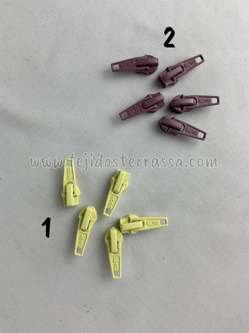Cursor para Cremallera continua nylon malla 5 mm. (Marca BK)