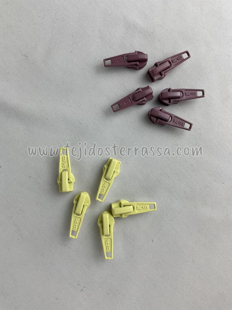 Cursor para Cremallera continua nylon malla 5 mm. (Marca BK)