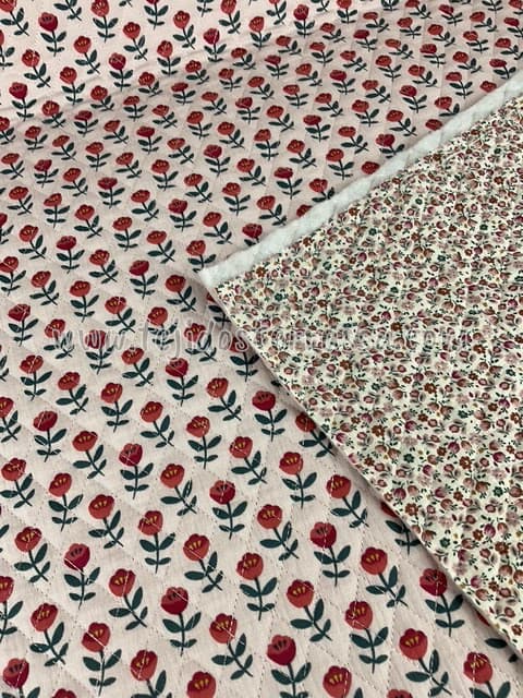 Muselina acolchada reversible Liberty trozos